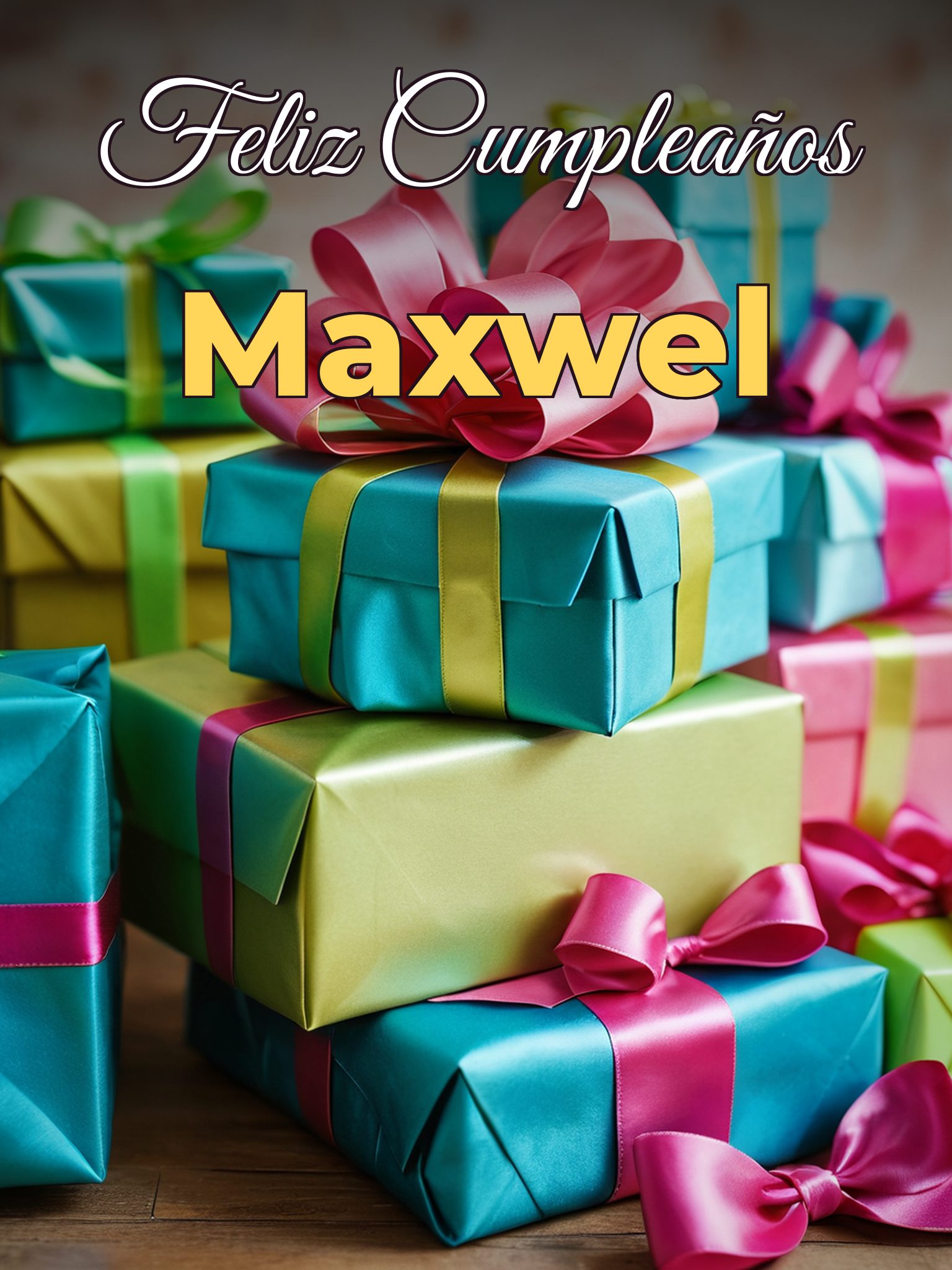 Feliz cumpleaños maxwel