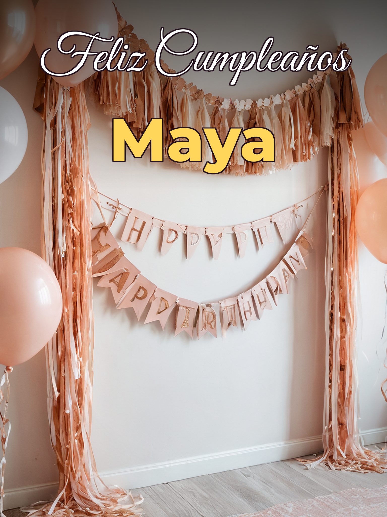 Feliz cumpleaños maya