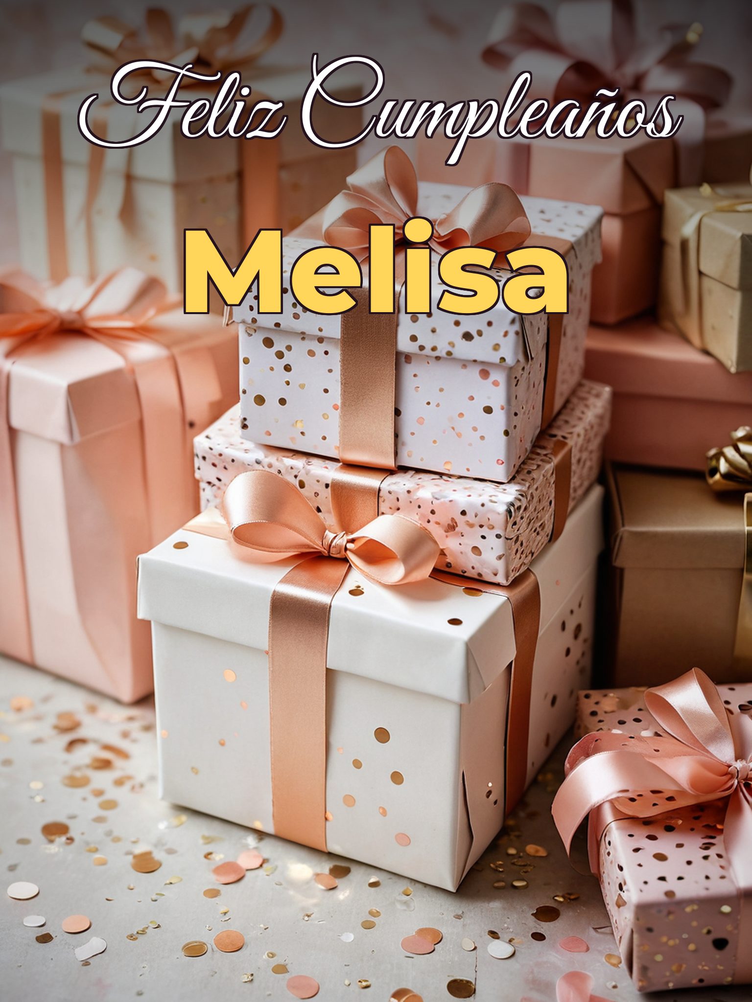 Feliz cumpleaños melisa