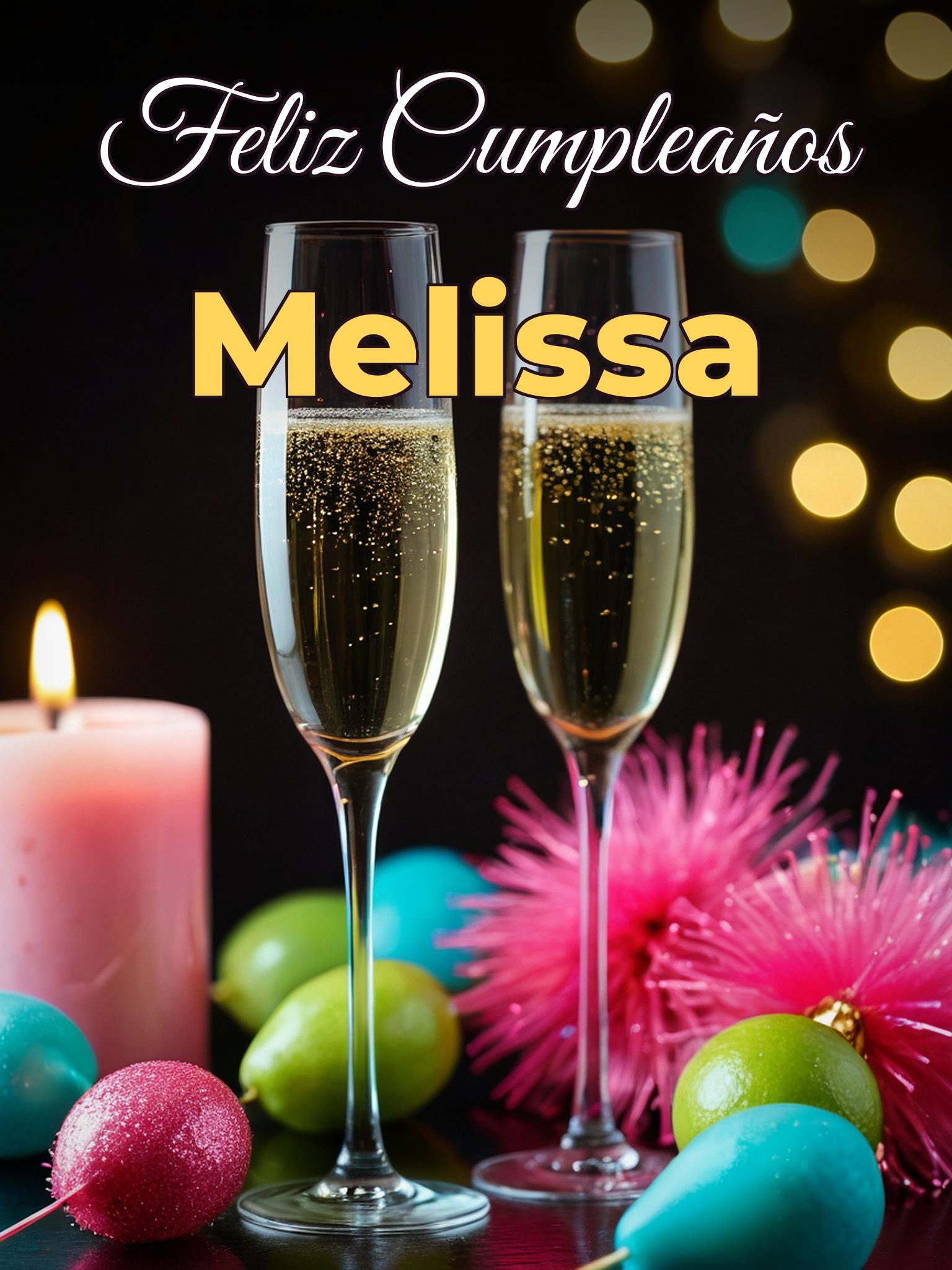 Feliz cumpleaños melissa