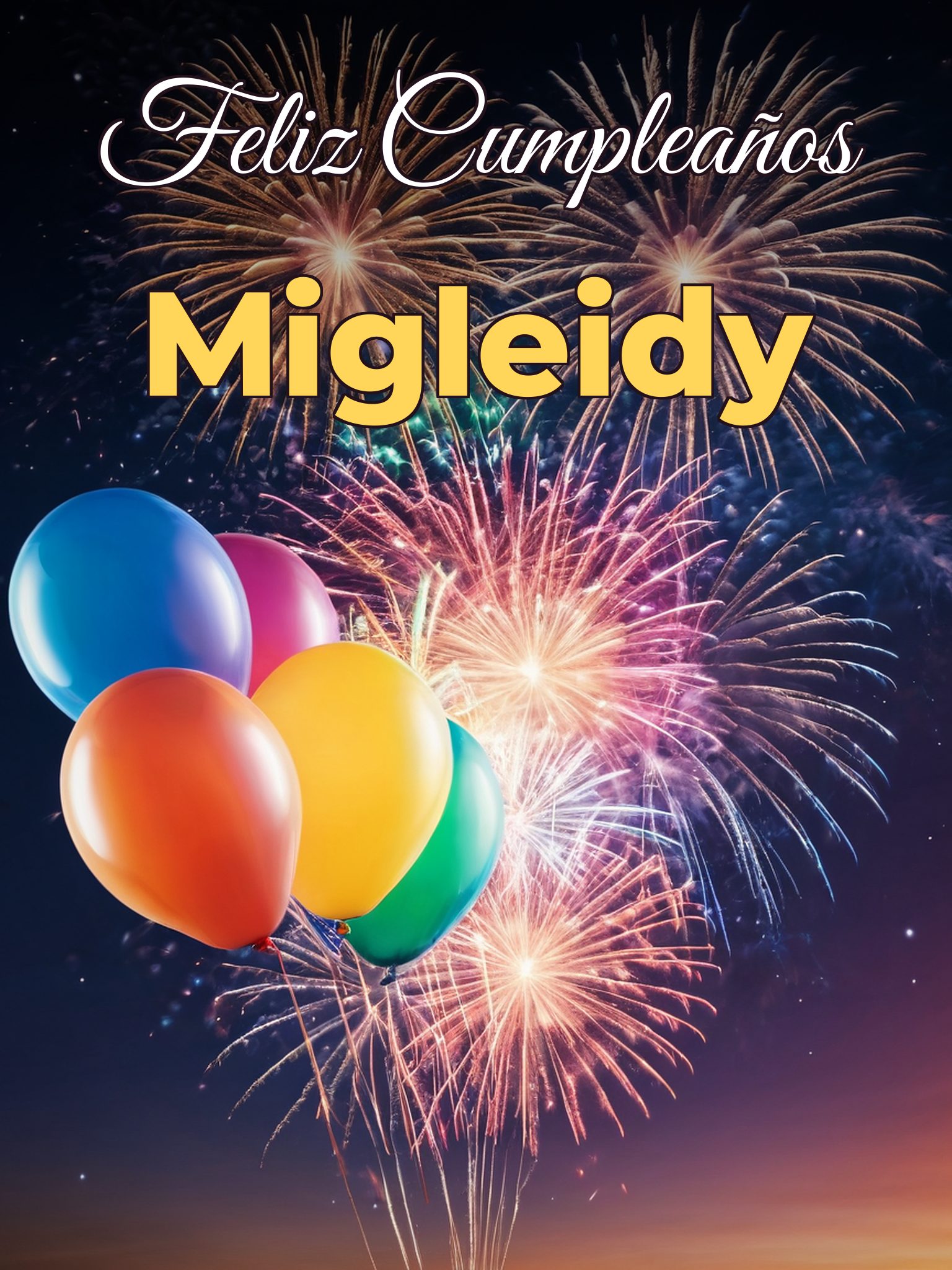 Feliz cumpleaños migleidy