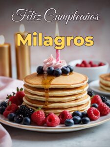 Feliz cumpleaños milagros
