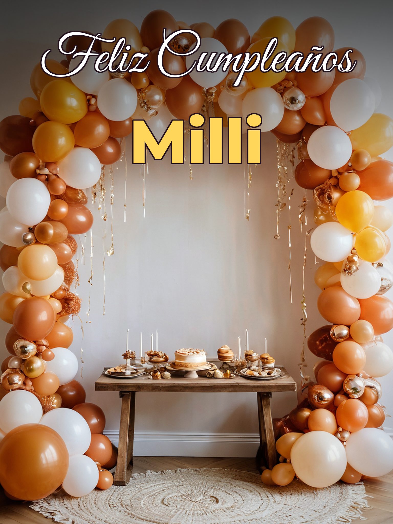 Feliz cumpleaños milli
