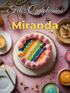 Feliz cumpleaños miranda