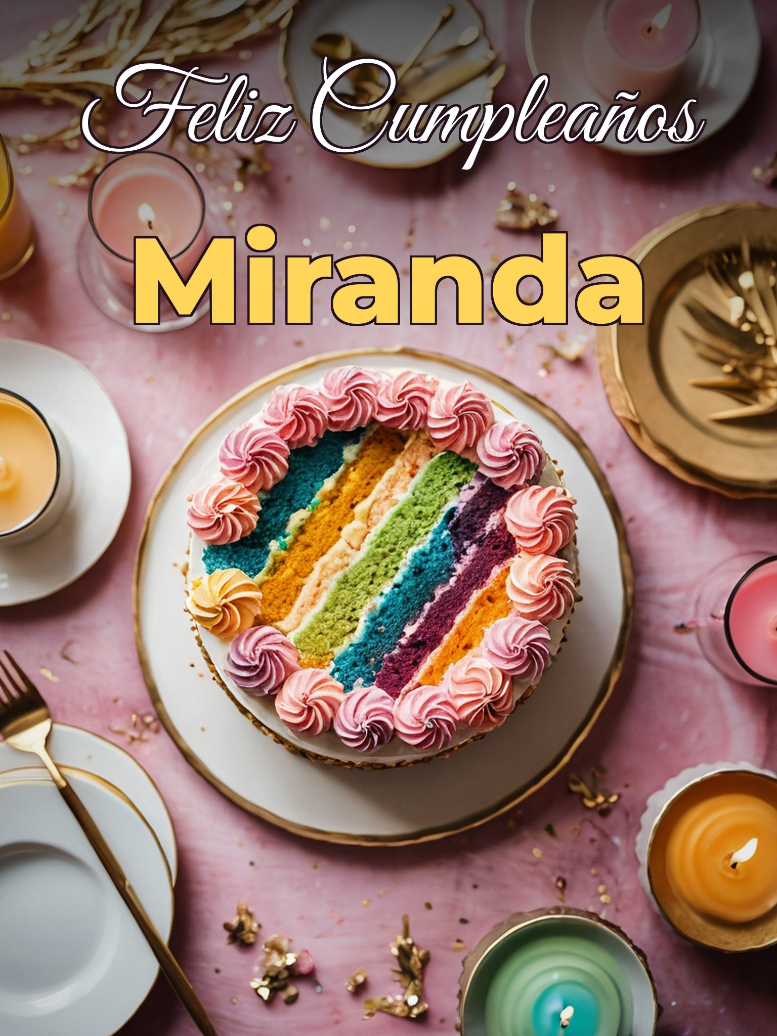 Feliz cumpleaños miranda