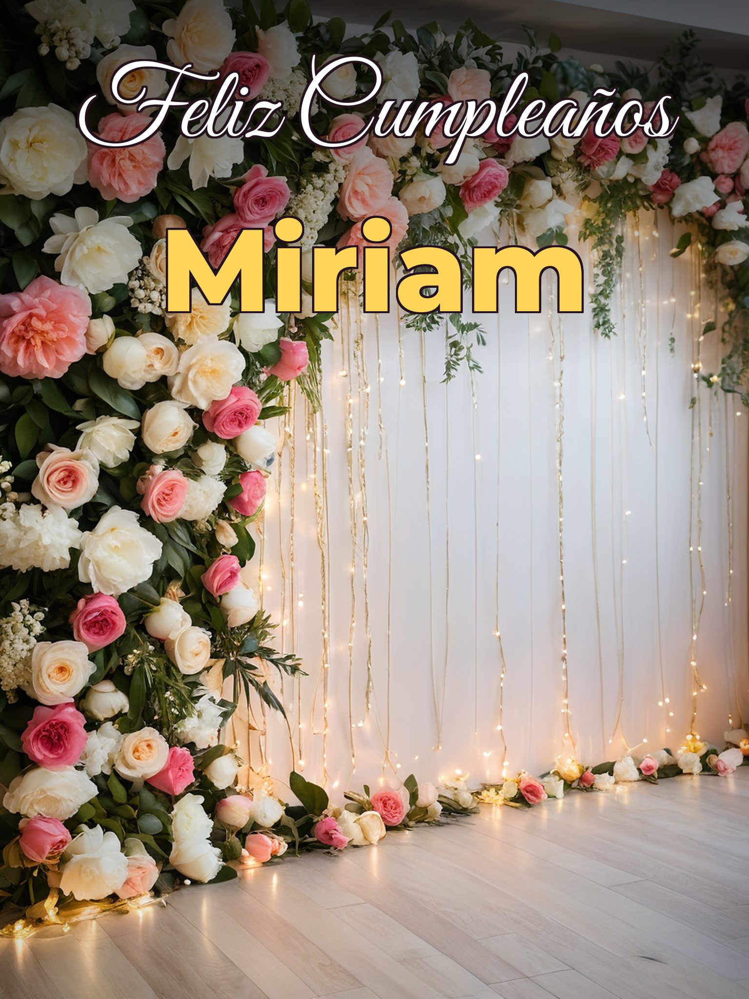 Feliz cumpleaños miriam