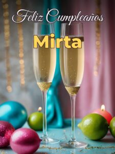 Feliz cumpleaños mirta