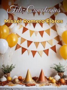 Feliz cumpleaños misael romero flores