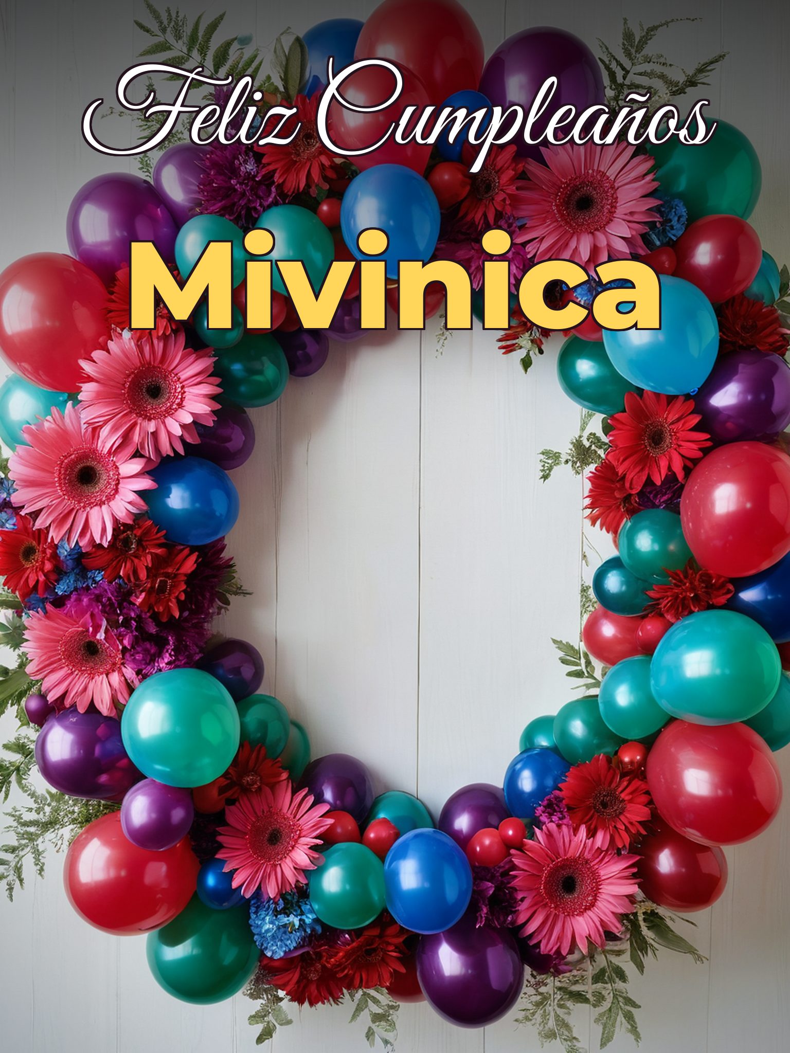 Feliz cumpleaños mivinica