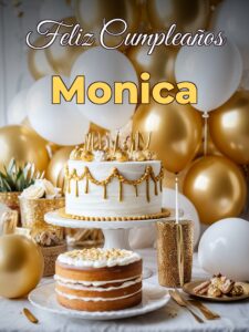 Feliz cumpleaños monica
