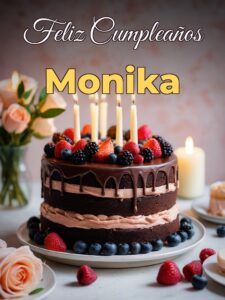 Feliz cumpleaños monika