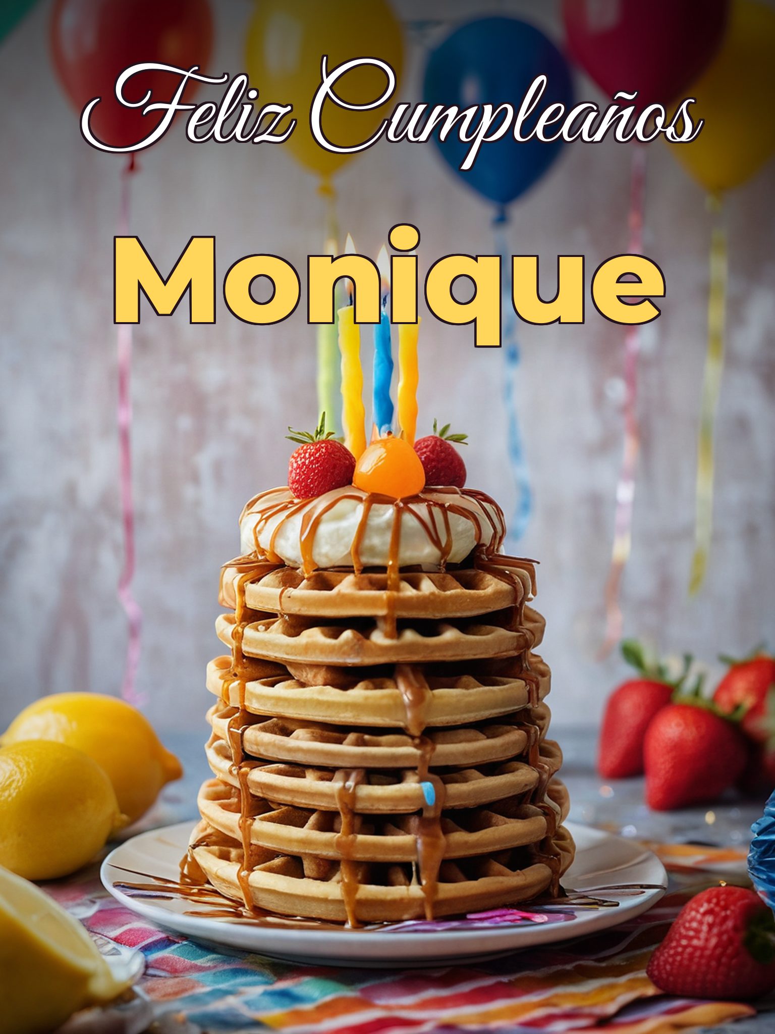 Feliz cumpleaños monique