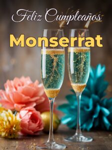 Feliz cumpleaños monserrat