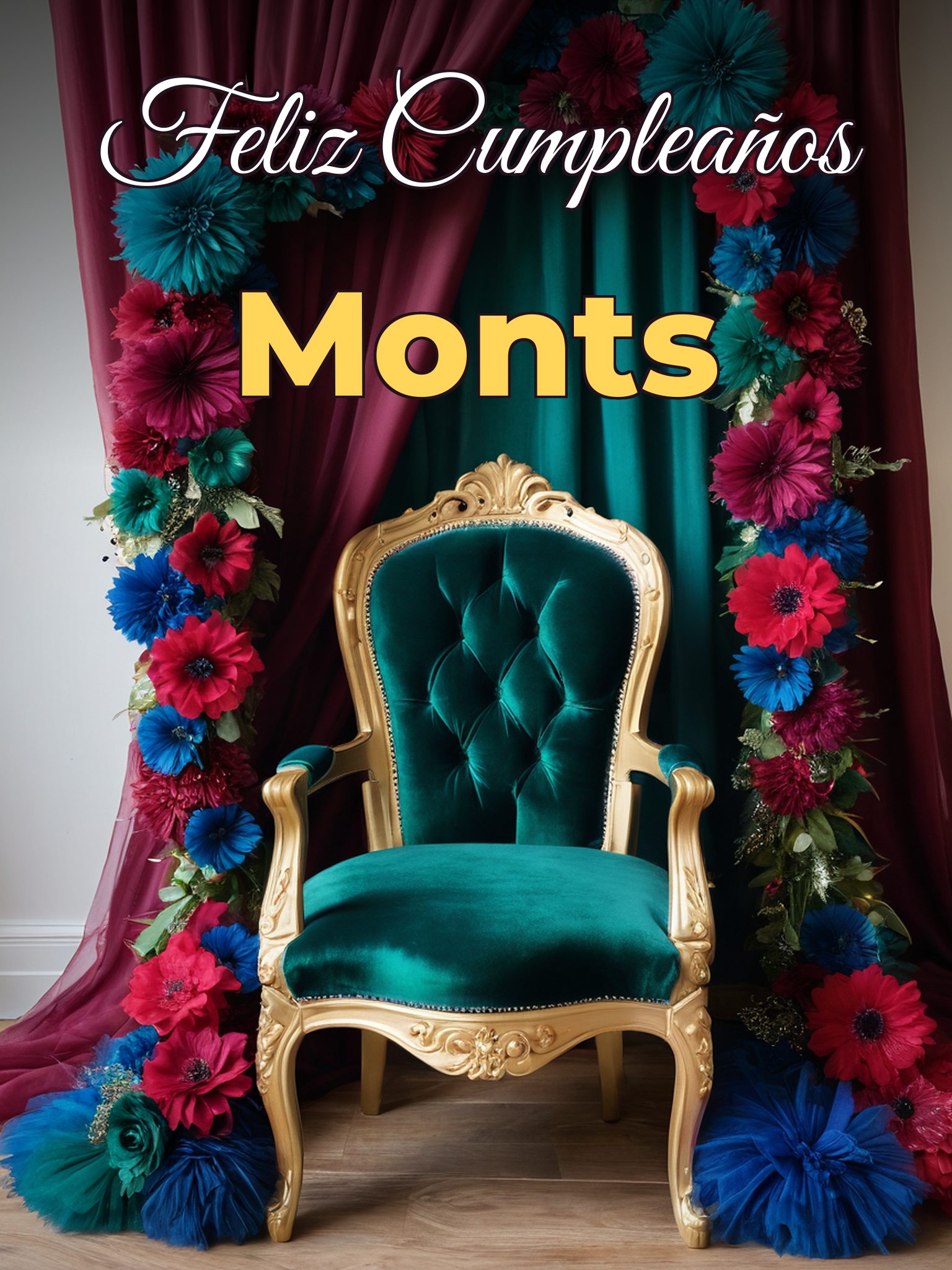 Feliz cumpleaños monts