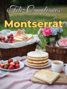 Feliz cumpleaños montserrat