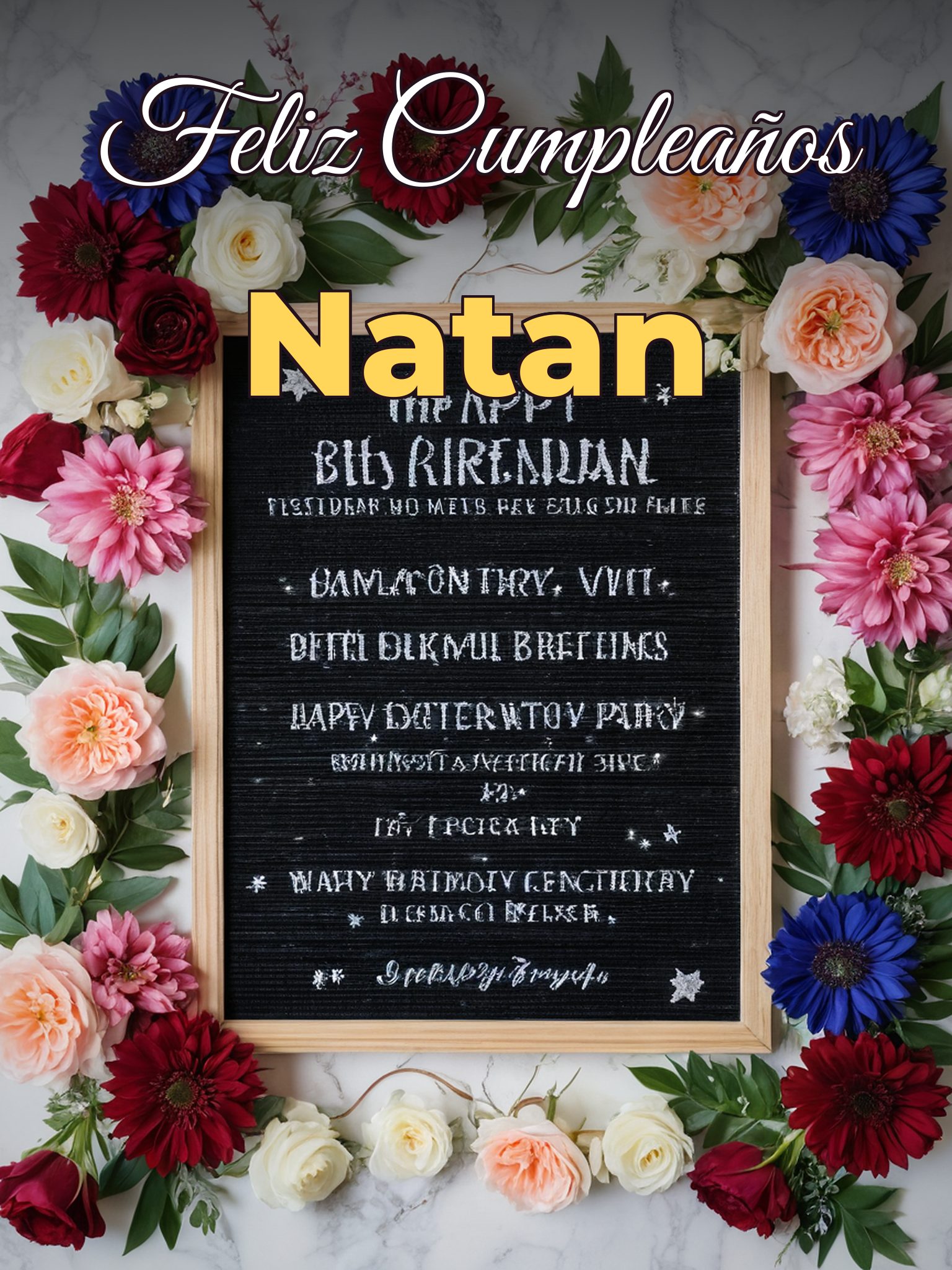 Feliz cumpleaños natan
