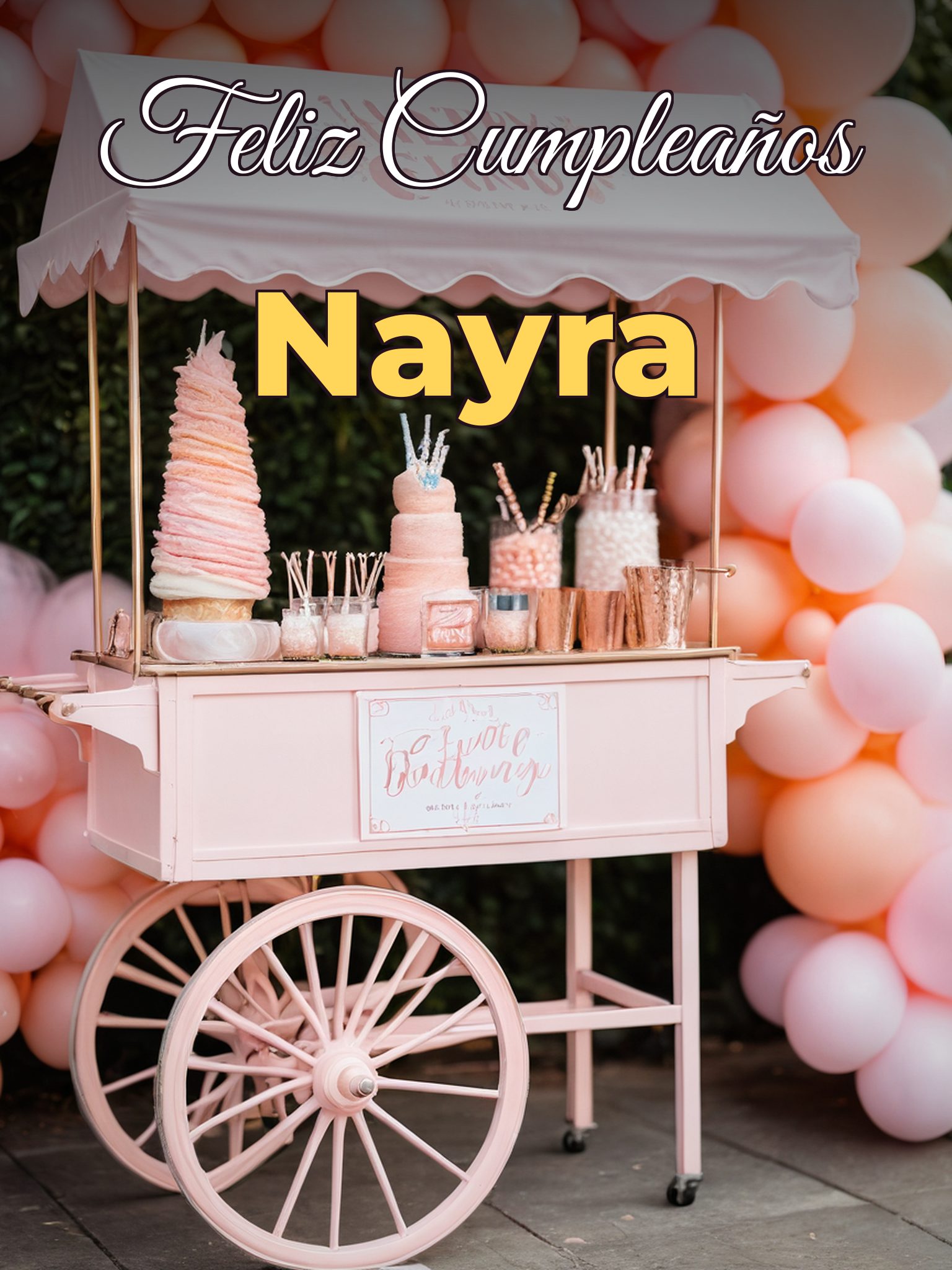 Feliz cumpleaños nayra