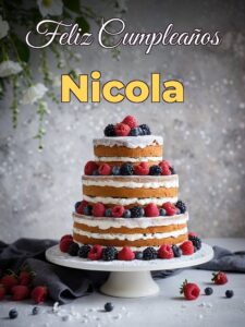 Feliz cumpleaños nicola