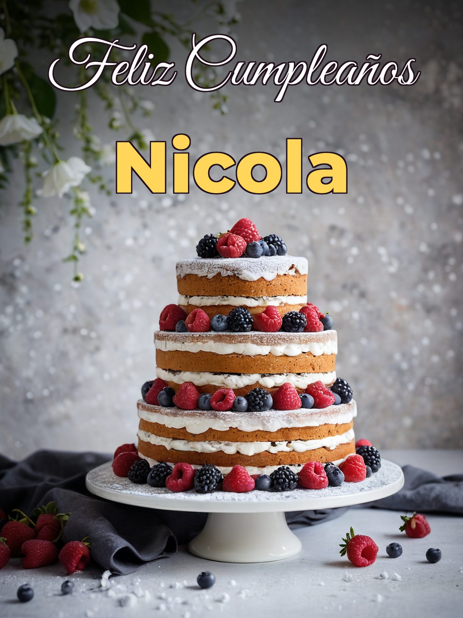 Feliz cumpleaños nicola