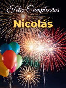 Feliz cumpleaños nicolás