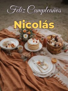 Feliz cumpleaños Nicolás