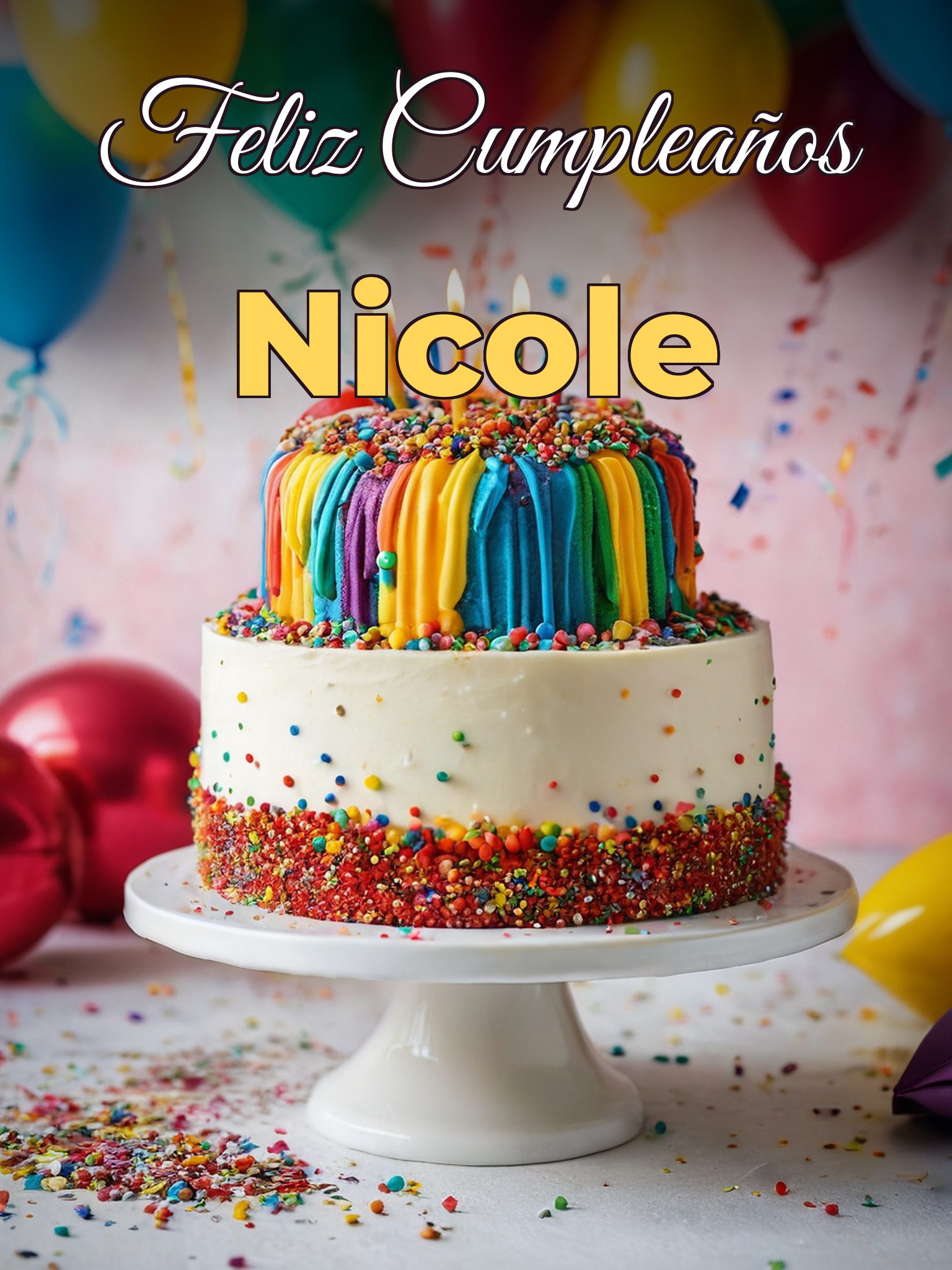 Feliz cumpleaños nicole