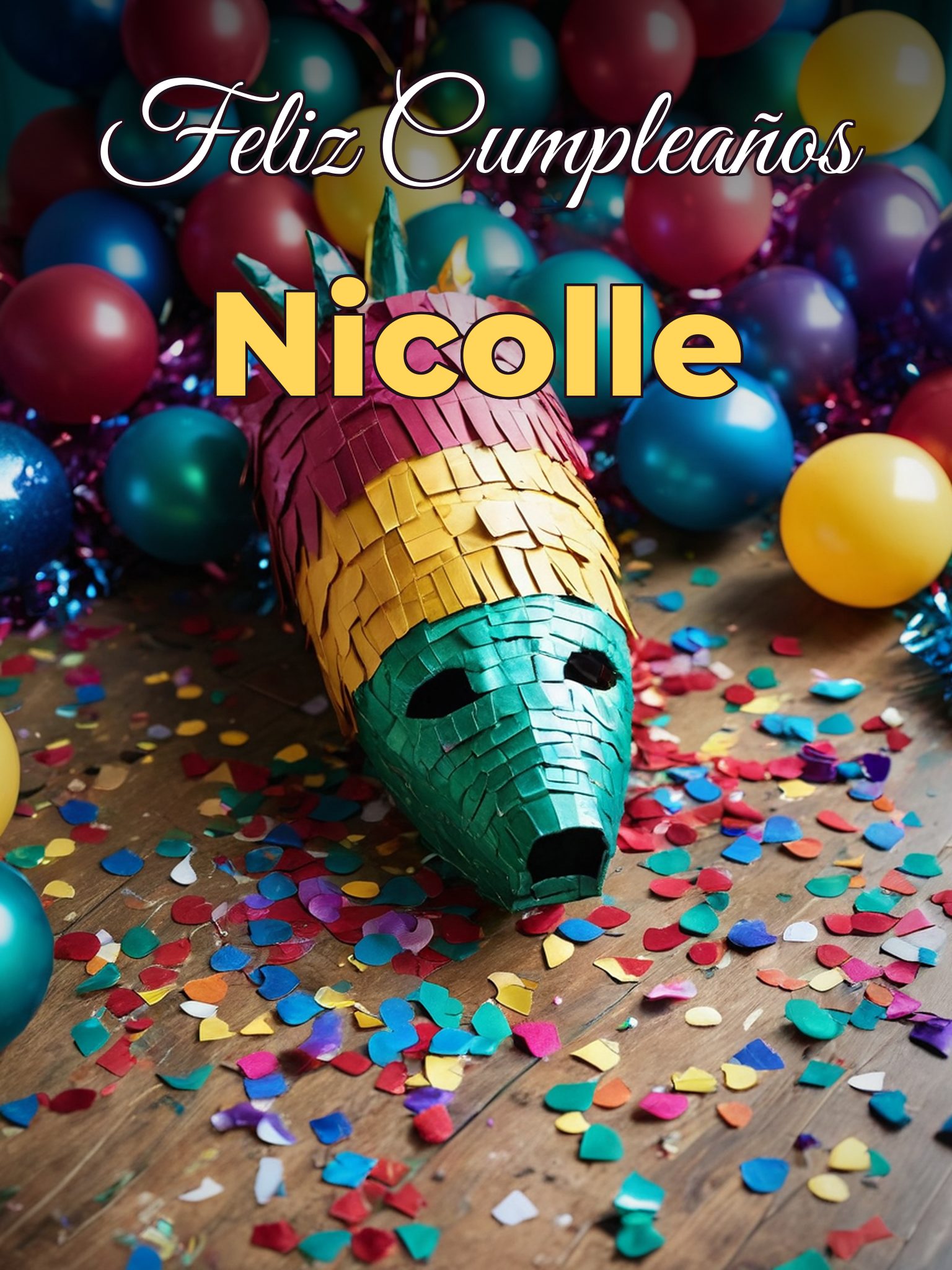 Feliz cumpleaños nicolle