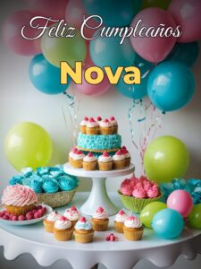 Feliz cumpleaños nova