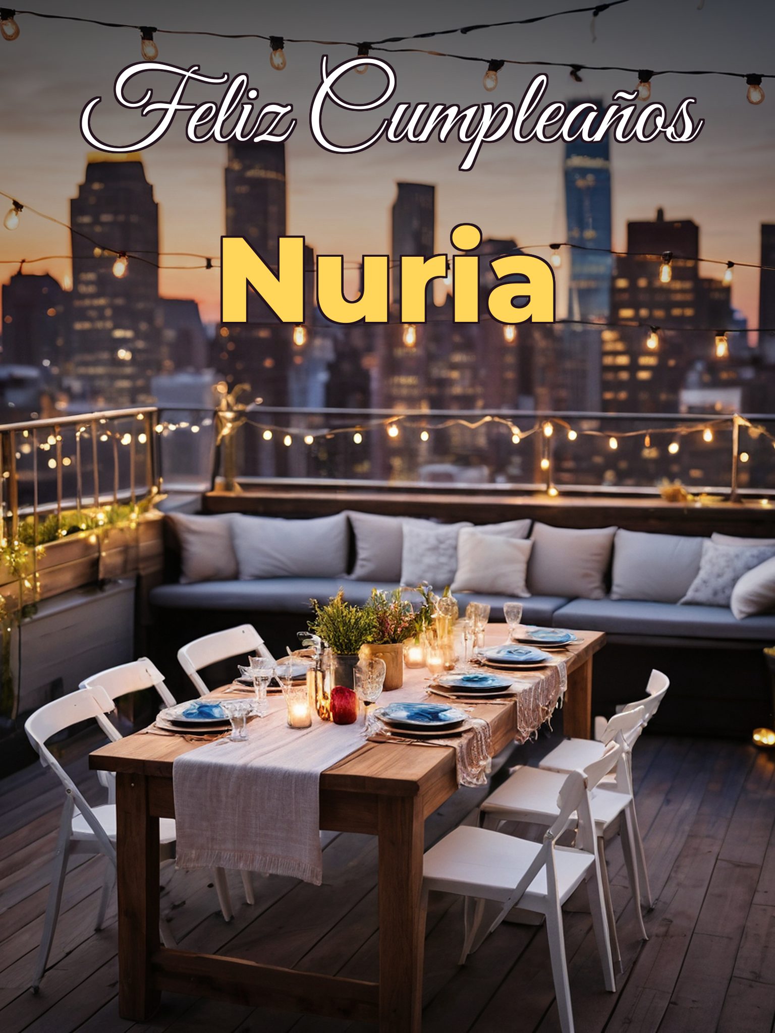 Feliz cumpleaños nuria