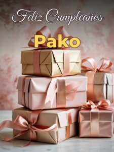 Feliz cumpleaños pako
