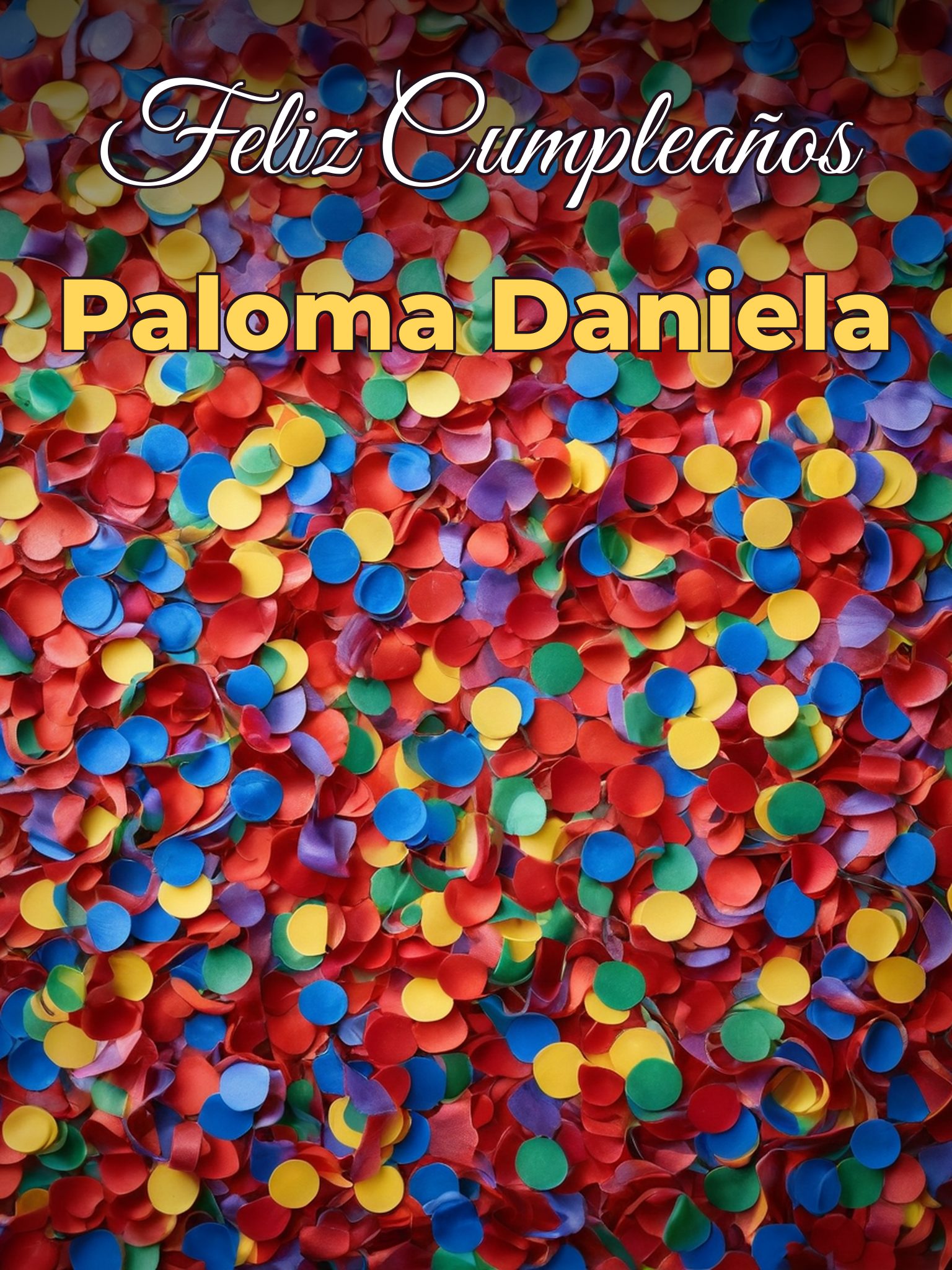 Feliz cumpleaños paloma daniela