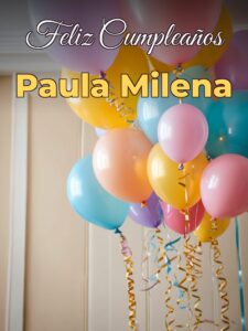Feliz cumpleaños paula milena