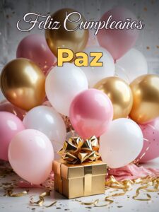 Feliz cumpleaños paz