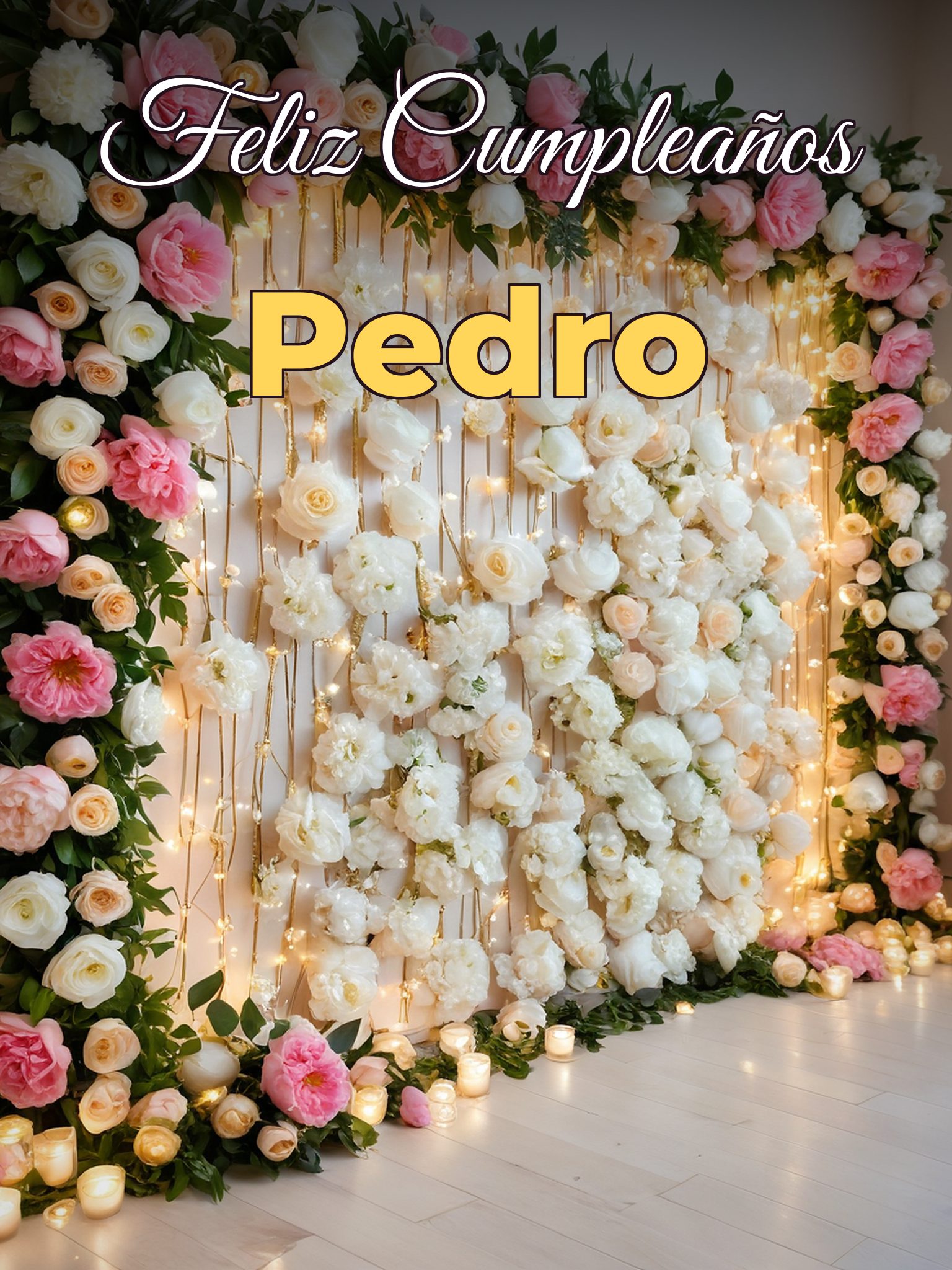 Feliz cumpleaños pedro