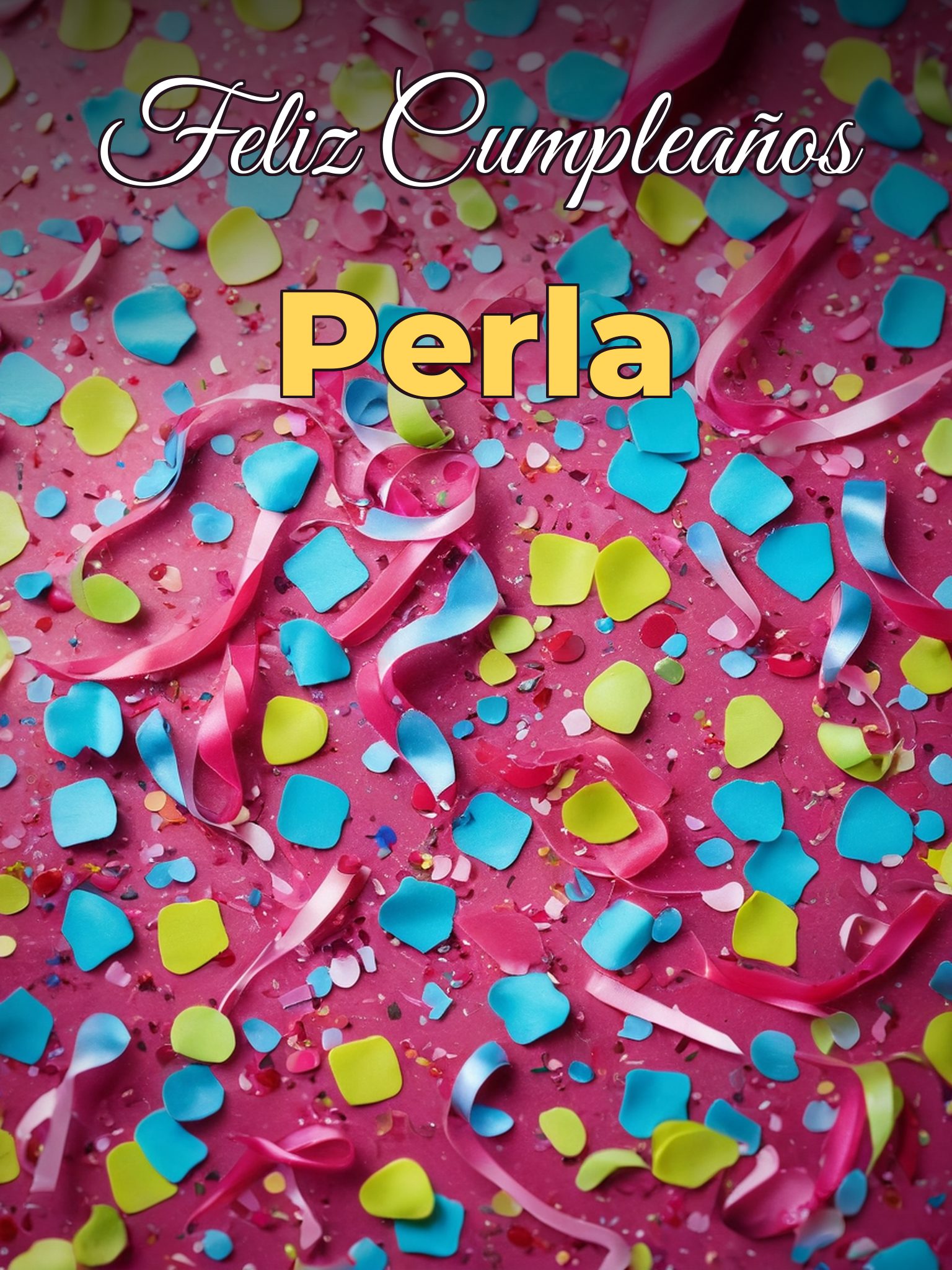 Feliz cumpleaños perla