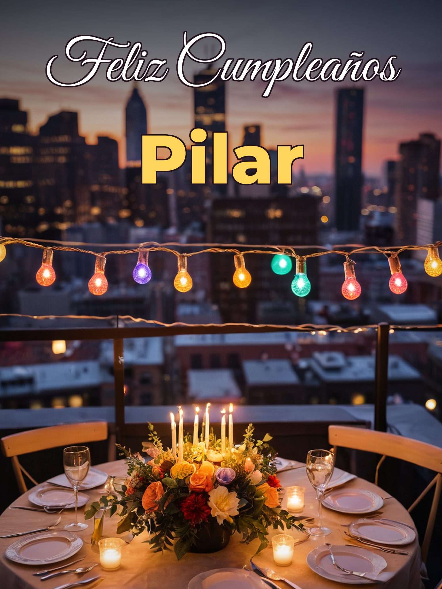 Feliz cumpleaños pilar