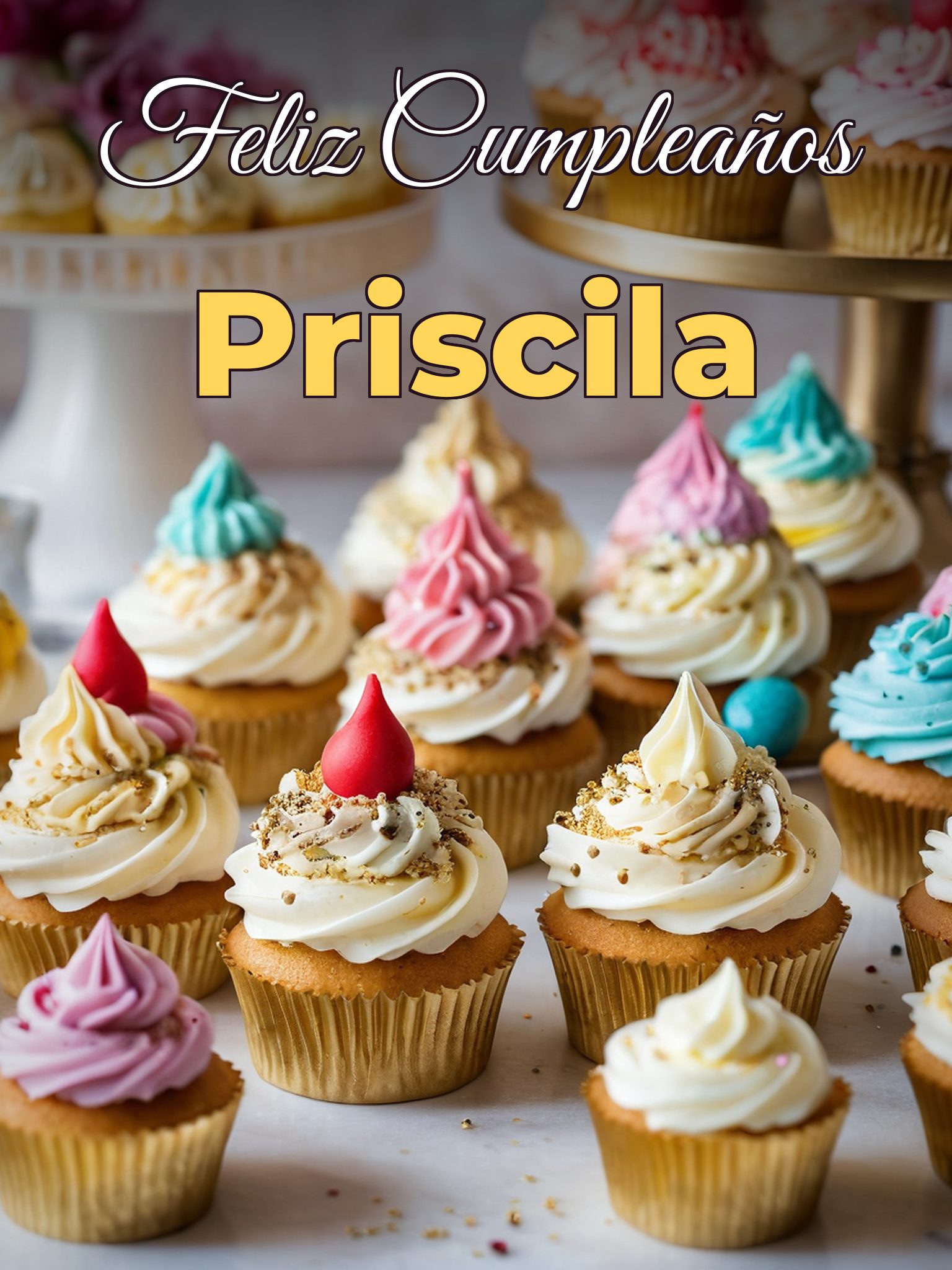 Feliz cumpleaños priscila