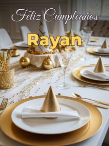 Feliz cumpleaños rayan