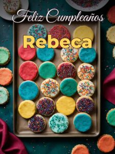 Feliz cumpleaños rebeca