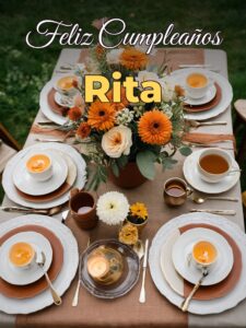 Feliz cumpleaños rita