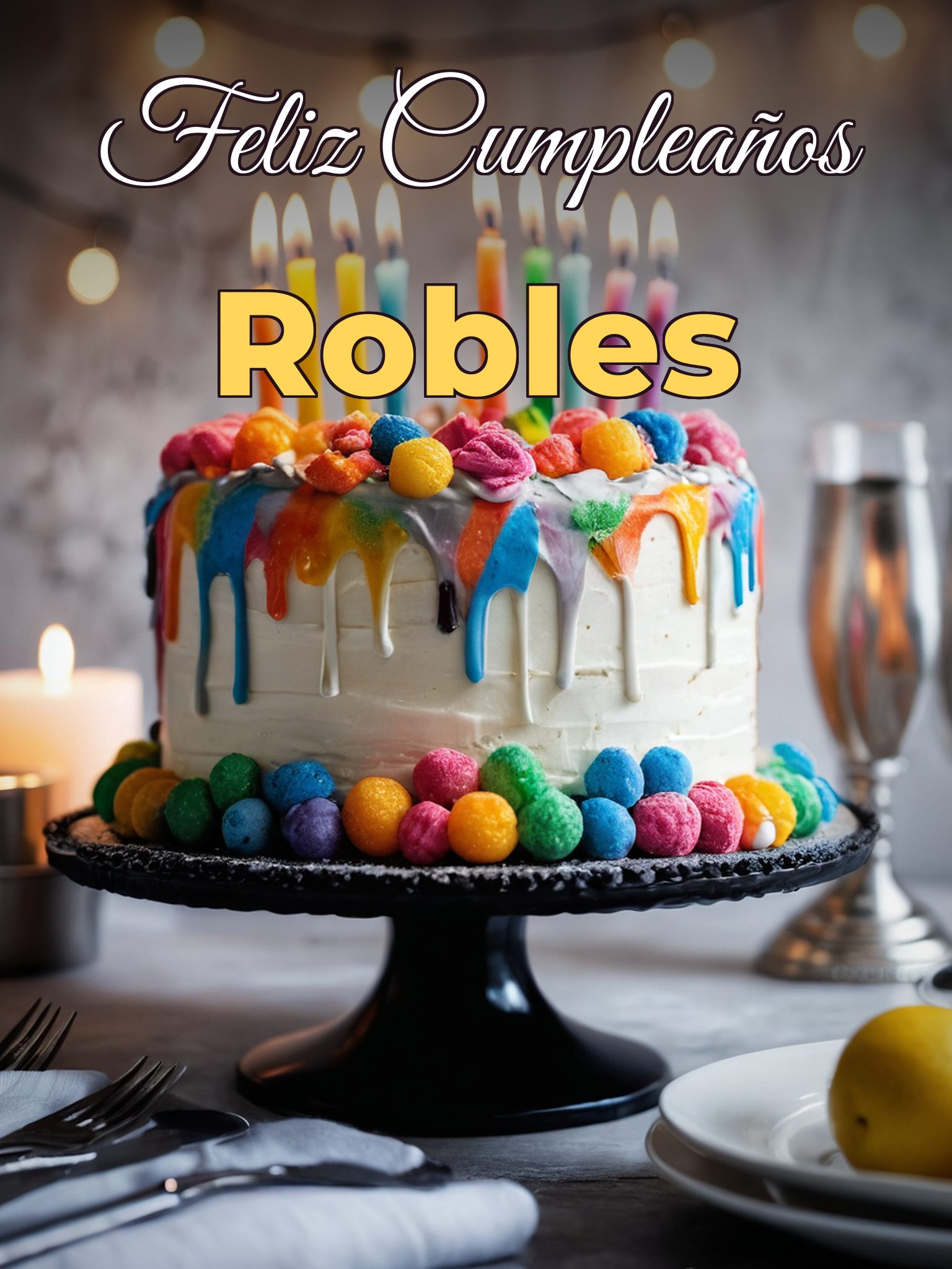 Feliz cumpleaños robles