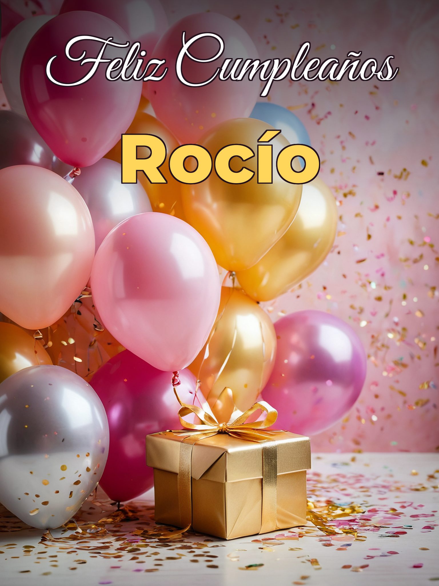 Feliz cumpleaños rocío