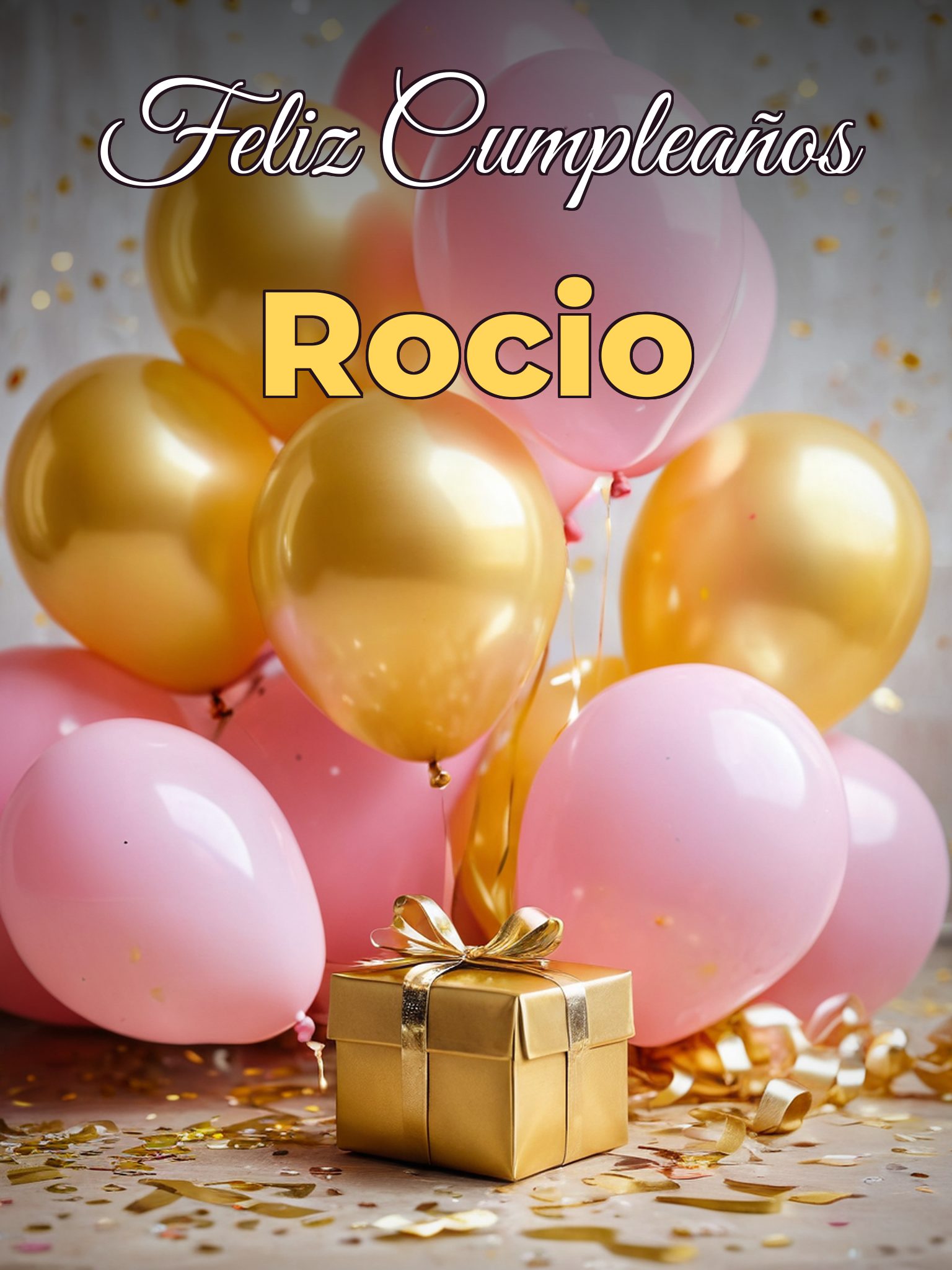 Feliz cumpleaños rocio