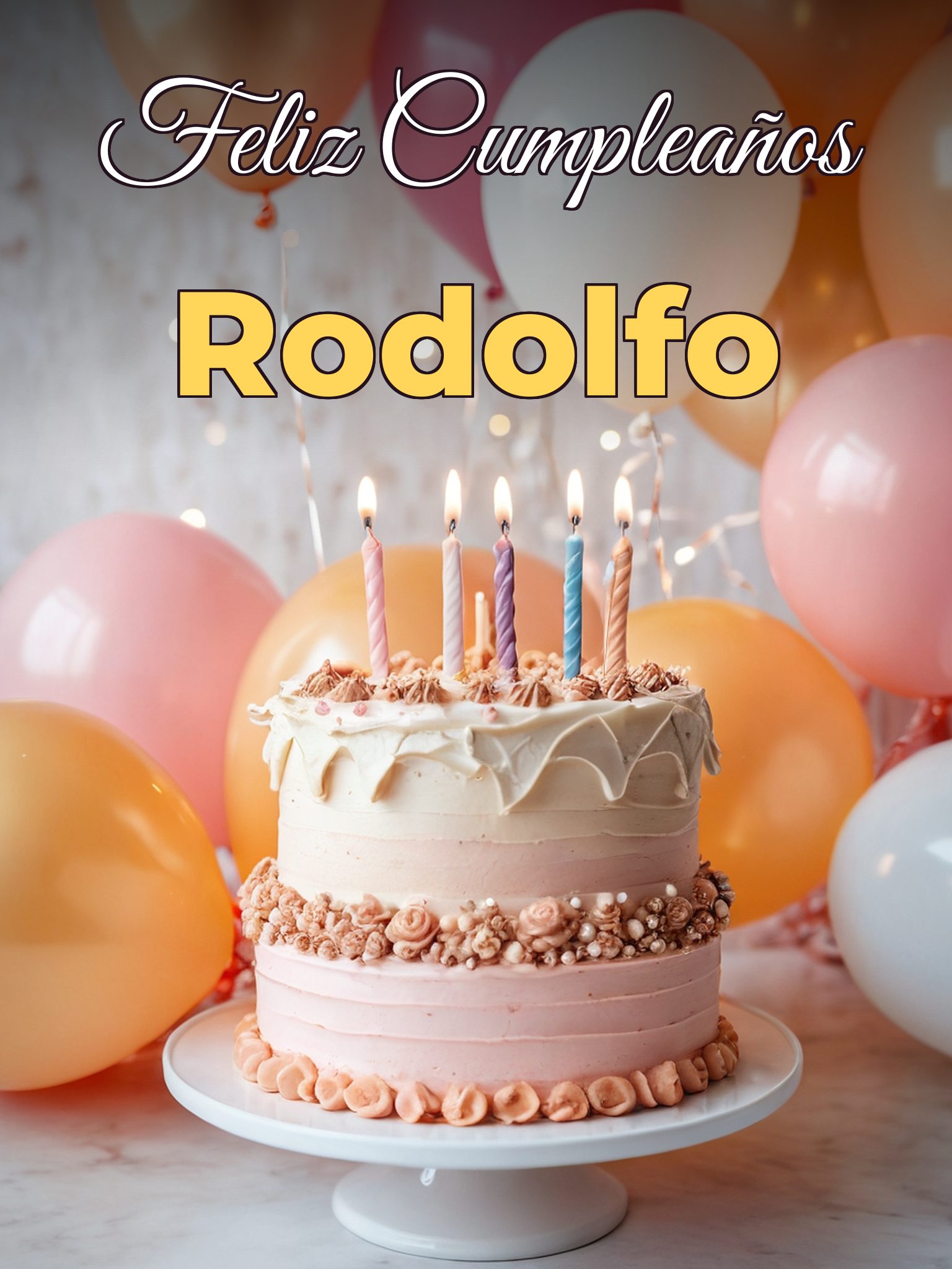 Feliz cumpleaños rodolfo
