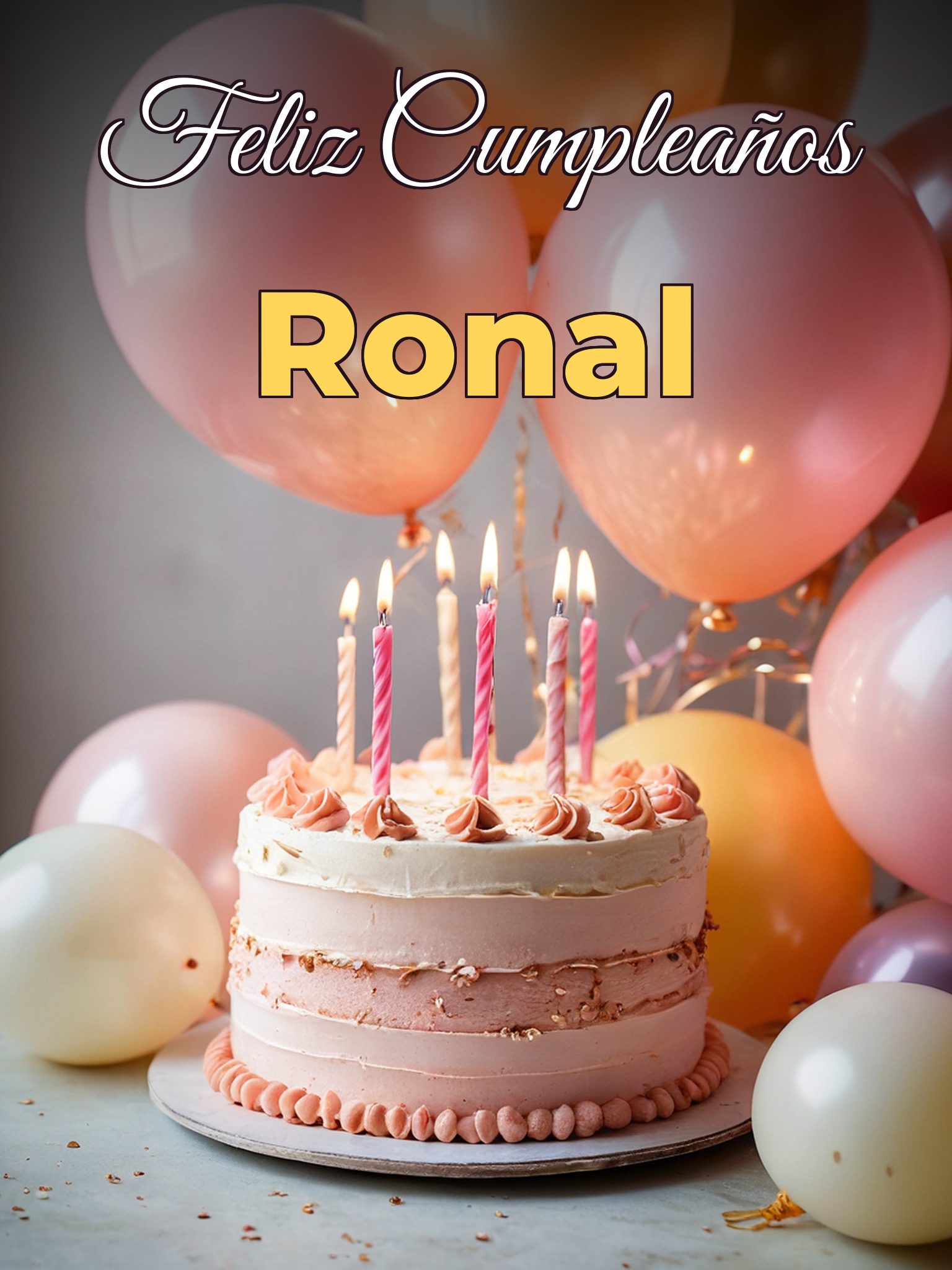 Feliz cumpleaños ronal