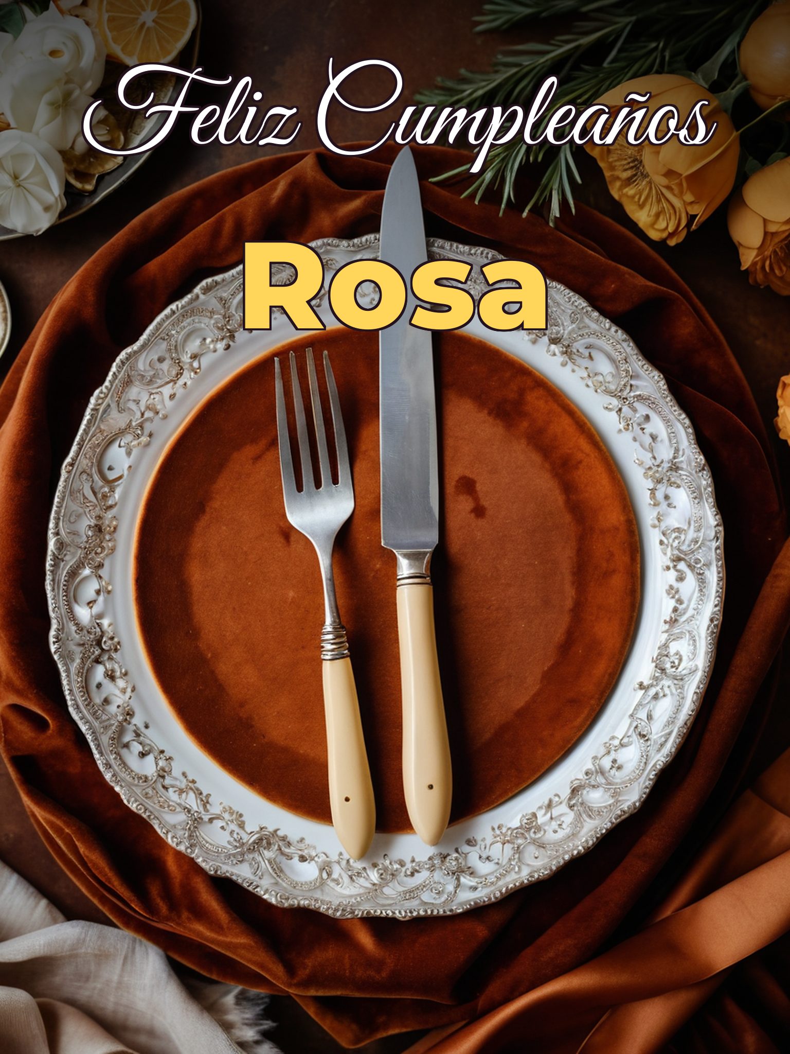 Feliz cumpleaños rosa