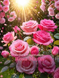 Feliz cumpleaños Rosa María