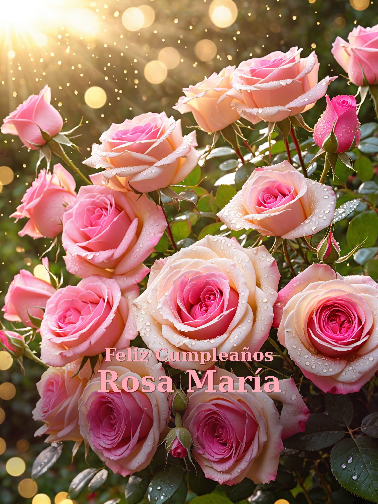 Feliz cumpleaños Rosa María