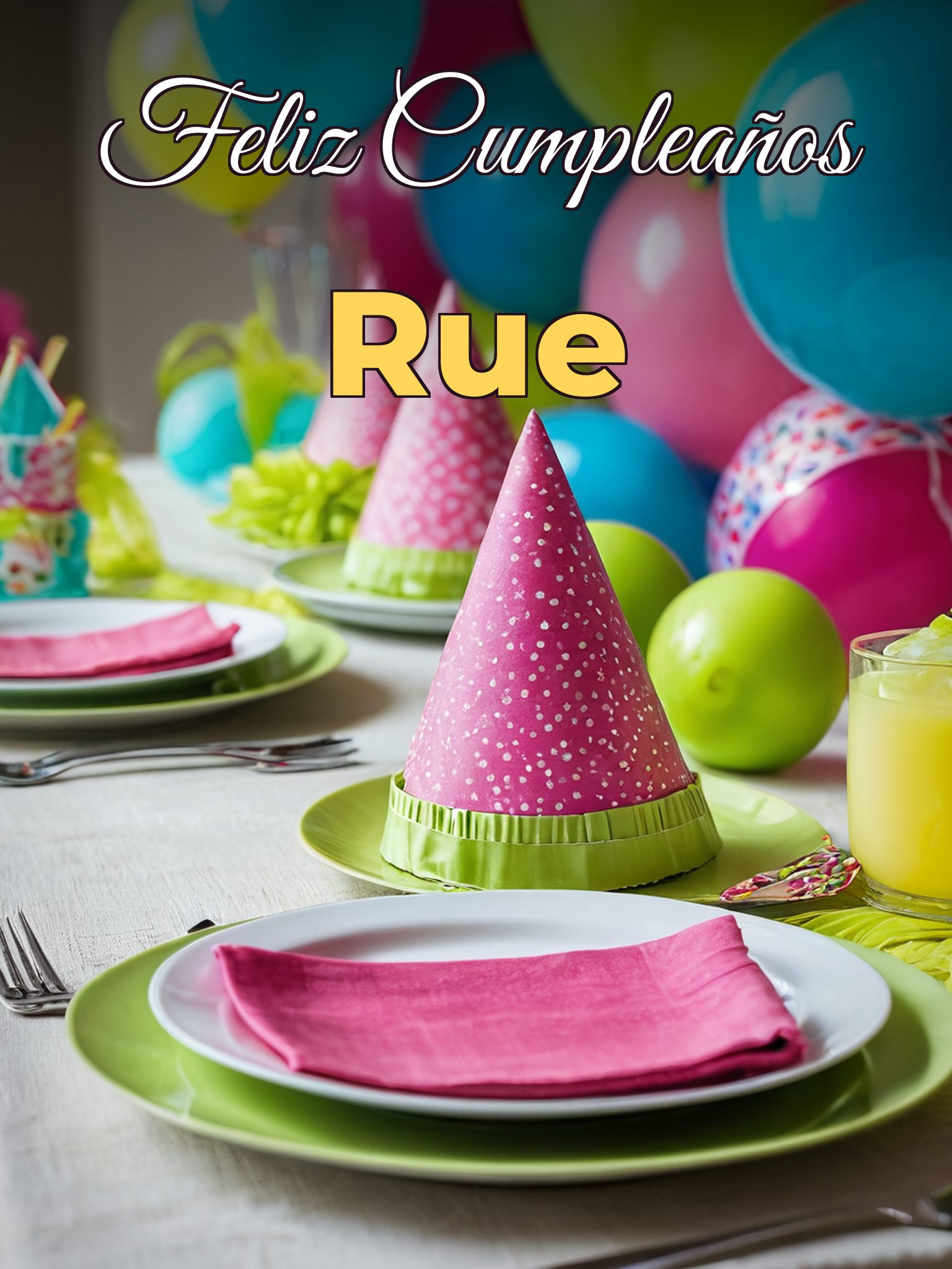Feliz cumpleaños rue