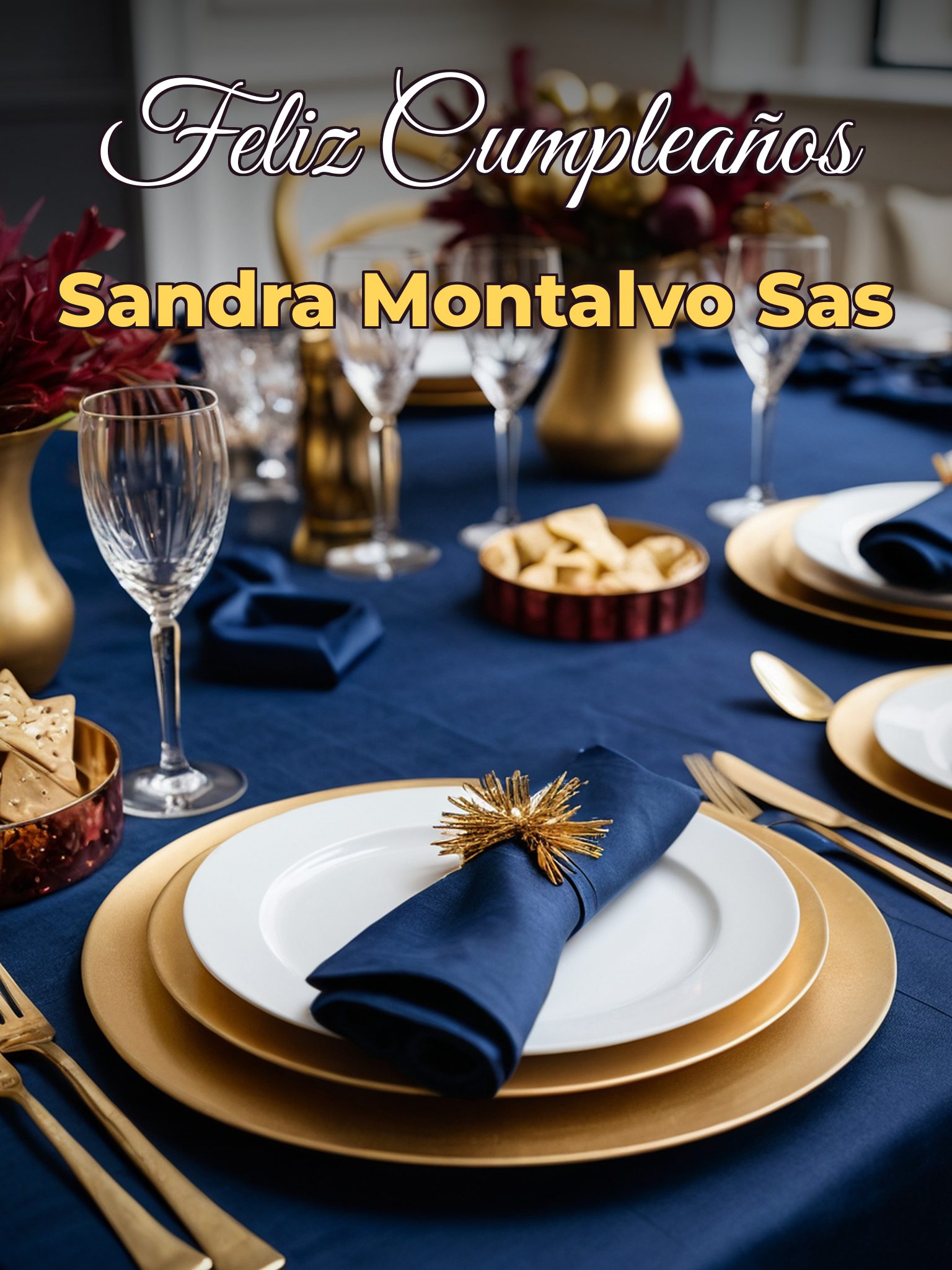 Feliz cumpleaños sandra montalvo sas